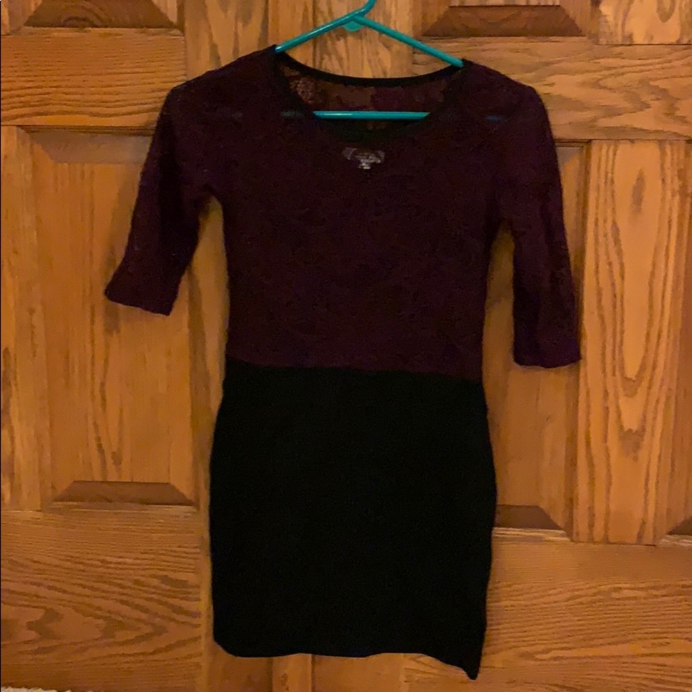 black and purple classy dress